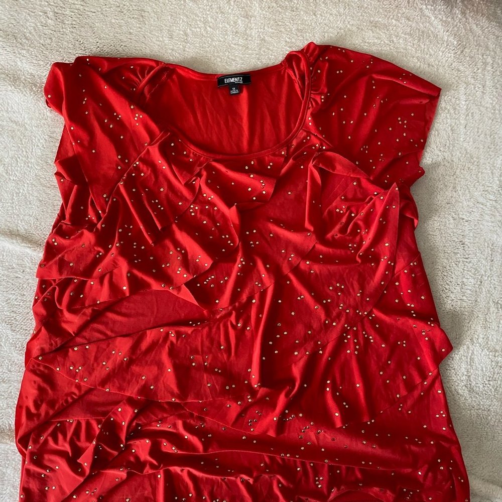 Element 1X, Fringe & Sequin Top